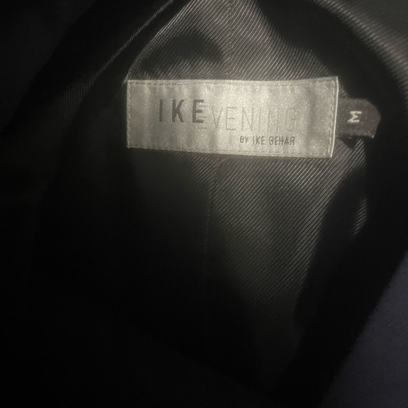 Two Button Charcoal Grey Suit by Ike BeharModern Slim Fit Design - Picture 4 of 9